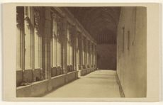 Winchester College. The Cloisters; A.W. Bennett (British, active 1860s); 1865 - 1870; Albumen silver print. (Photo by: Sepia Times/Universal Images Group via Getty Images)