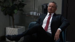 Charles Mesure as Brennan in a suit in General Hospital