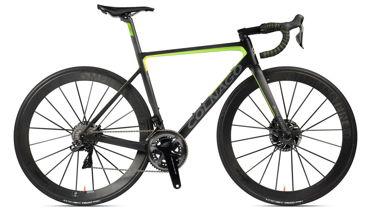 Colnago V3Rs with disc brakes, Shimano Dura Ace Di2 9170 groupset and Lightweight Meilenstein wheels