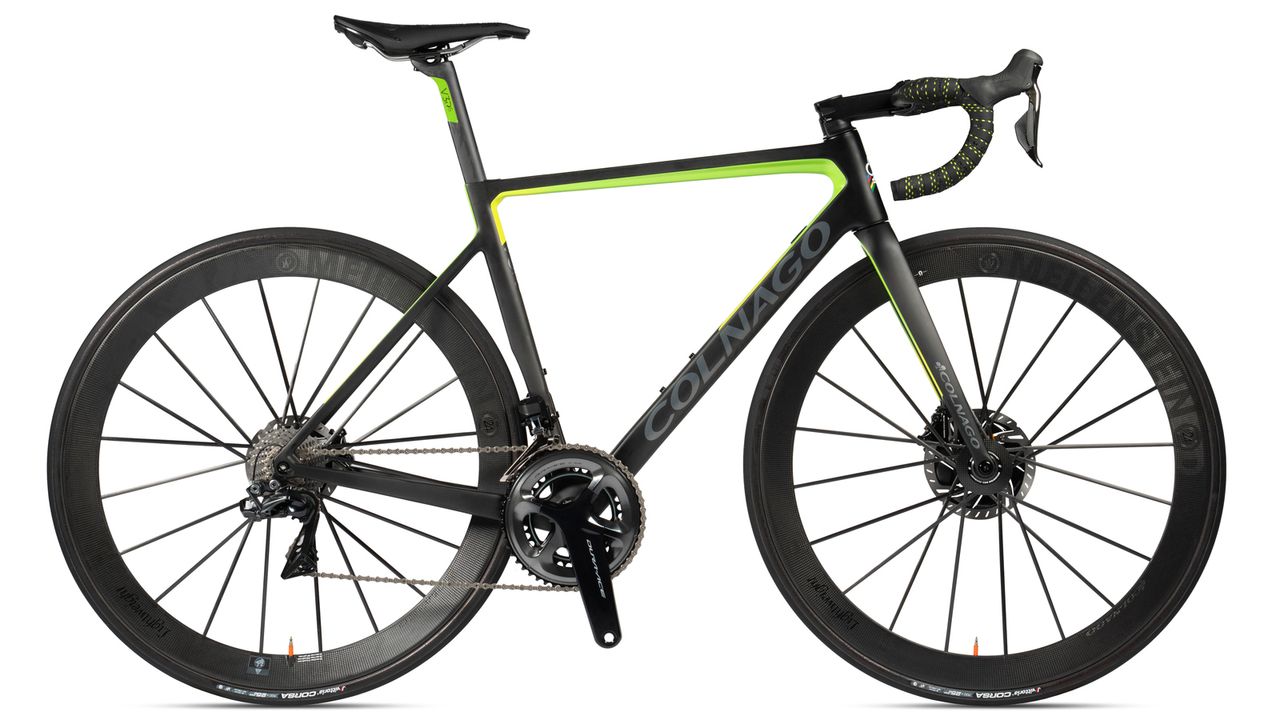 Colnago V3Rs with disc brakes, Shimano Dura Ace Di2 9170 groupset and Lightweight Meilenstein wheels