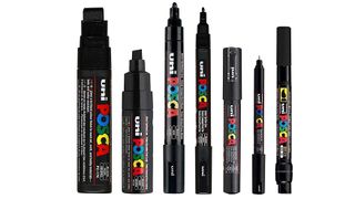 Posca Black Pen set