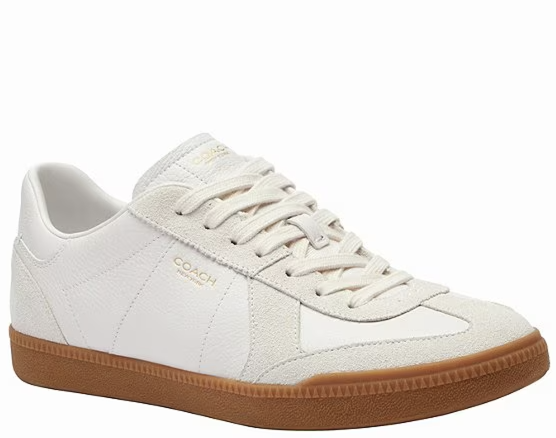 Coach, Ellis Leather and Suede Lace Up Sneakers