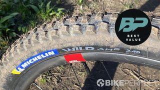 Michelin Force am2 mountain bike tire with a best value badge