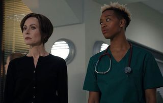 Archie kept a watchful eye on Connie in Casualty.