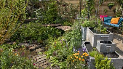 The Octavia Hill Garden by Blue Diamond with the National Trust at Chelsea Flower Show 2024