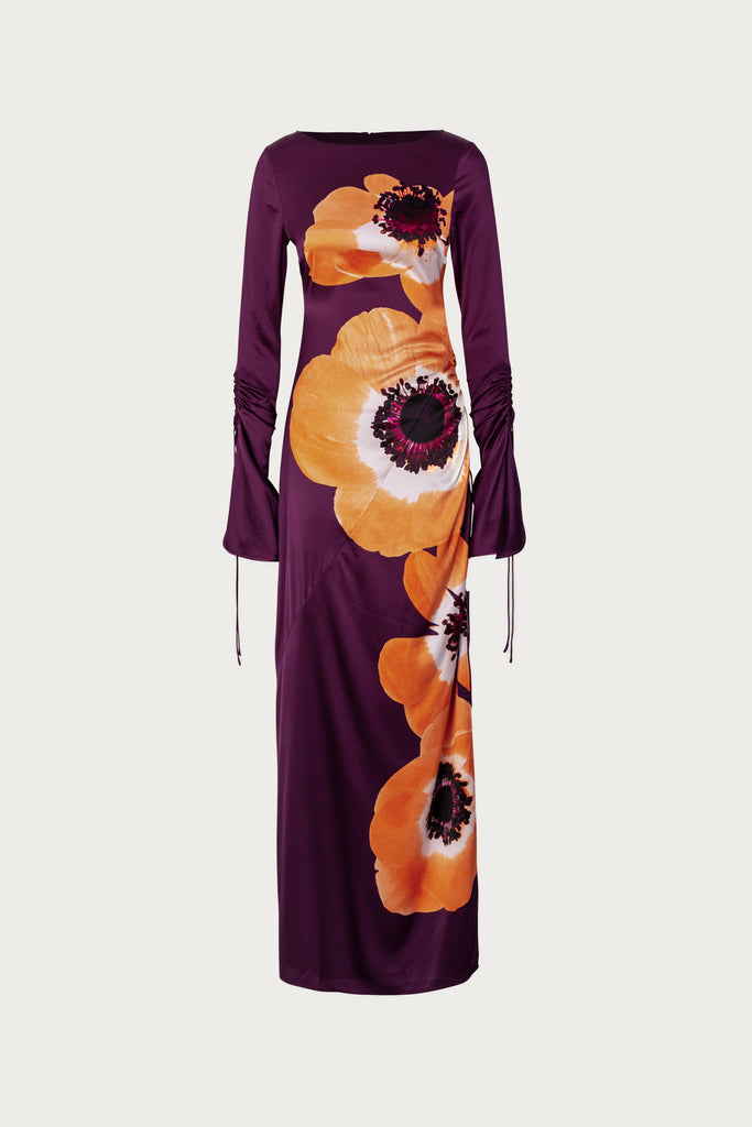 SAME Silk Floral Gown 