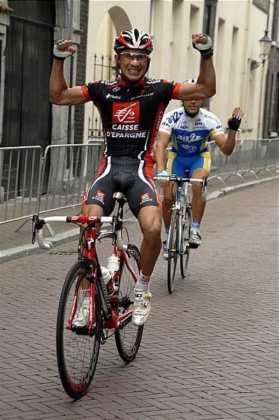Colombian Marlon Alirio Perez (Caisse d'Epargne) was lead-out man today.