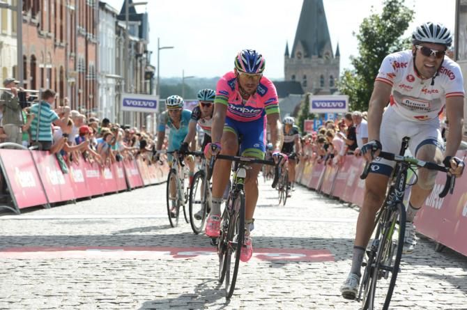 Filippo Pozzato (Lampre-Merida) didn't have the legs to go with the leaders