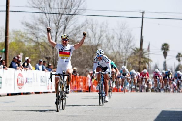 Ina-Yoko Teutenberg's (HTC Columbia) stage win pulled her closer to the overall lead.