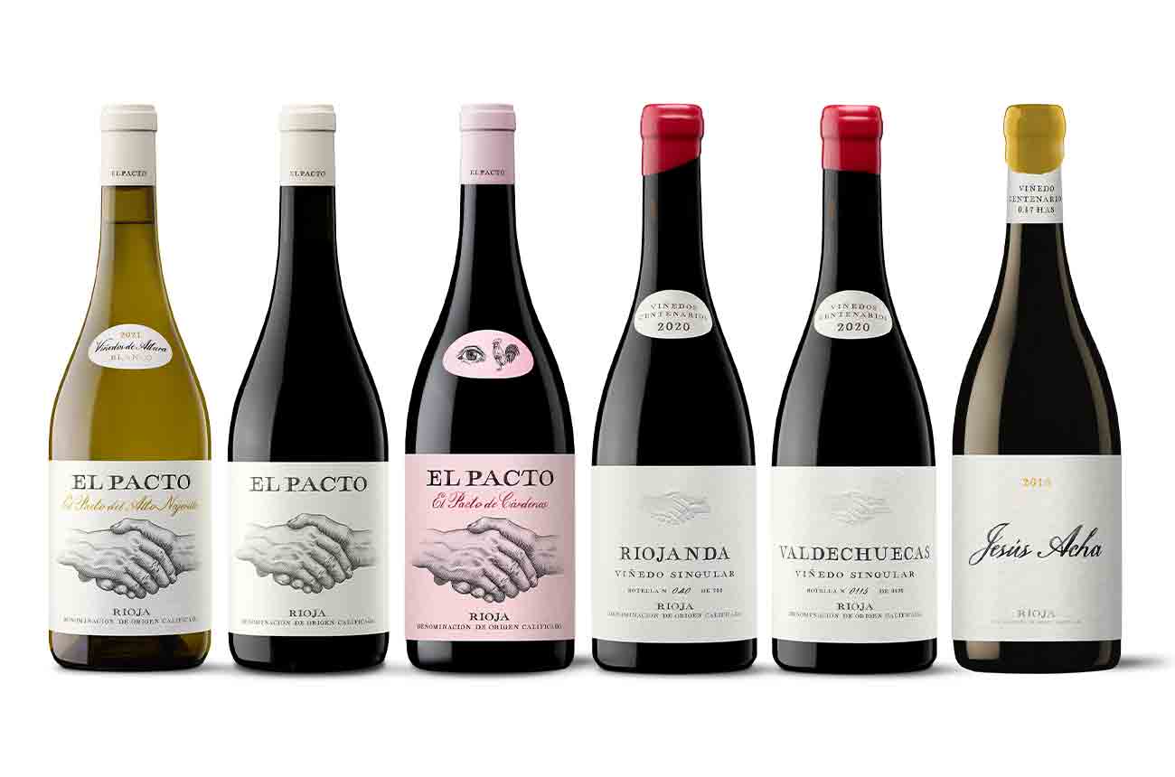 Vi&amp;ntilde;edos El Pacto selection of wines from Rioja, Spain