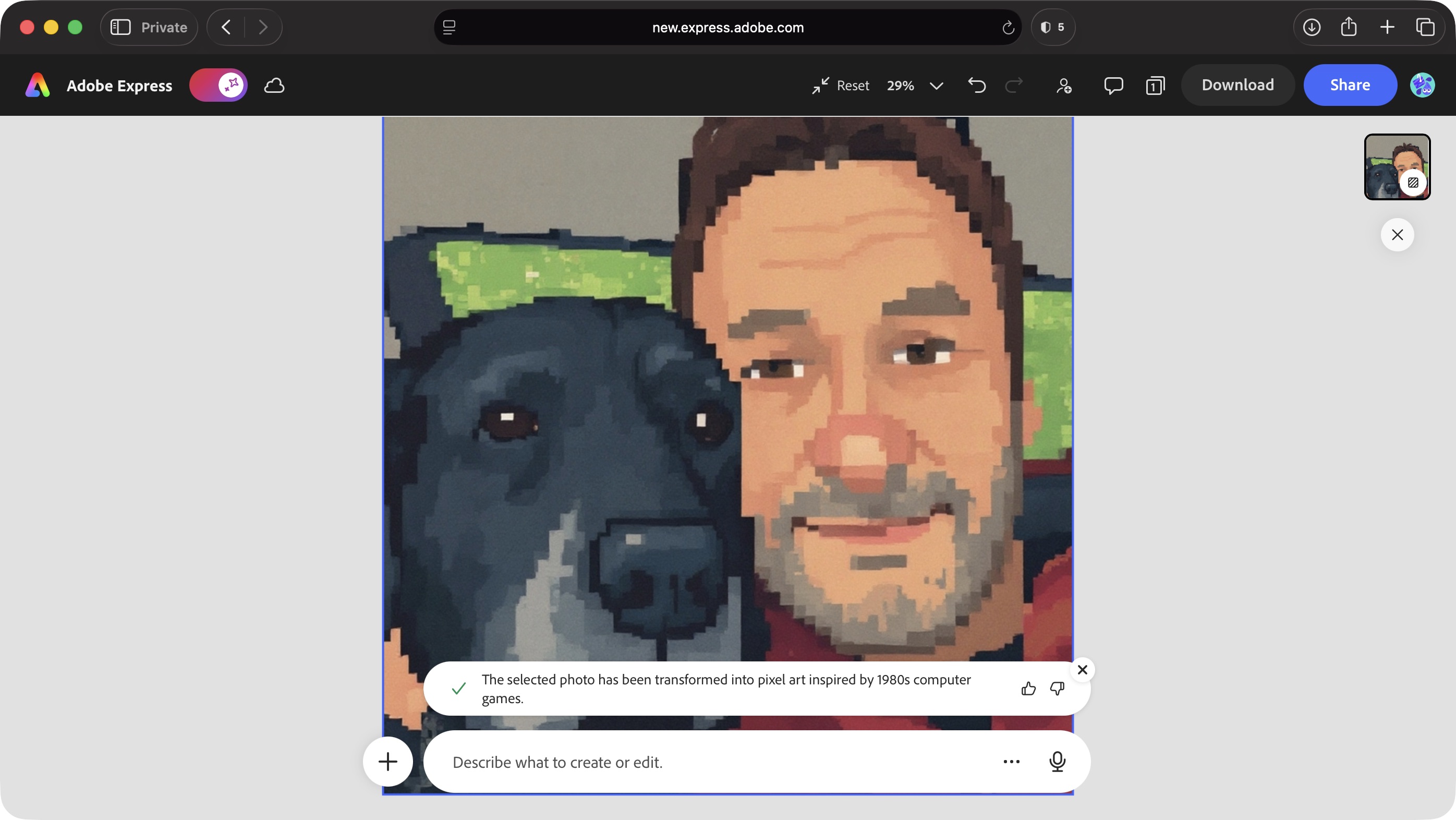 Using various Adobe tools and software to turn photos into cartoons