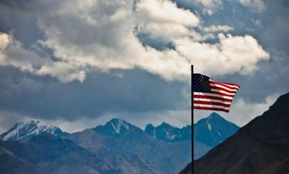 A U.S. flag flies at Denali National Park in Alaska: The 49th state is home to a persistent secessionist movement.
