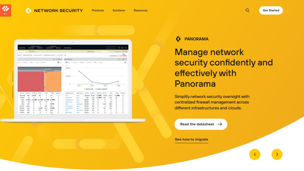Website screenshot of Palo Alto Panorama (August, 2025)