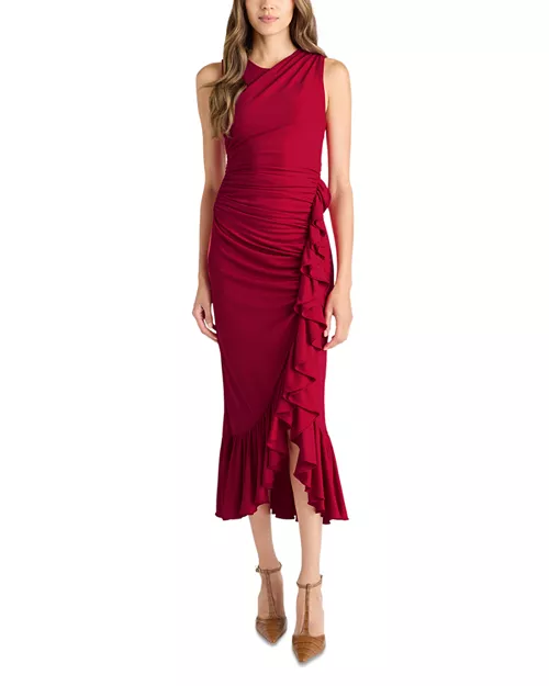 Fatima Ruffled Midi Dress