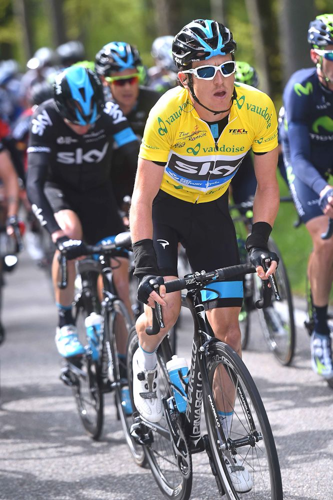 Geraint Thomas (Team Sky) lost his leader's jersey during the stage.