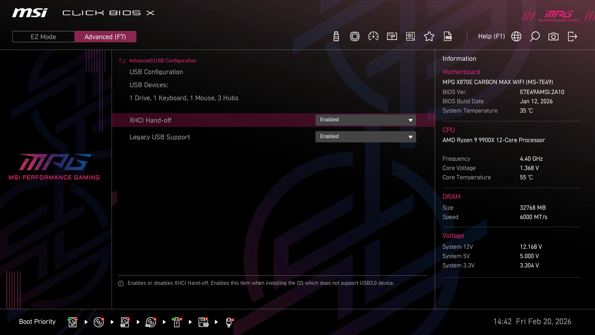 MSI X870E Carbon Max Wifi