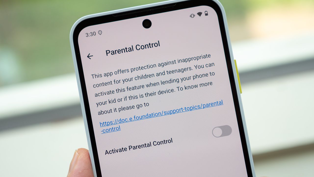 Fairphone 6 parental controls on Murena /e/OS
