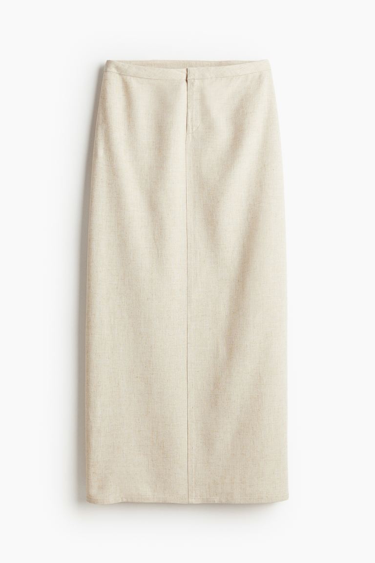 Dressy Twill Maxi Skirt