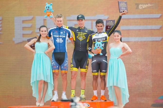 Boris Shpilevski (RTS-Santic) won stage 5 of the Tour of Taihu Lake.