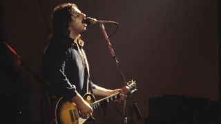 ATLANTA, GA - AUGUST 17: Guitarist Freddie Salem of the southern rock band The Outlaws performs on opening night at The Agora Ballroom on August 17, 1978 in Atlanta, Georgia. (Photo by Tom Hill/Getty Images)