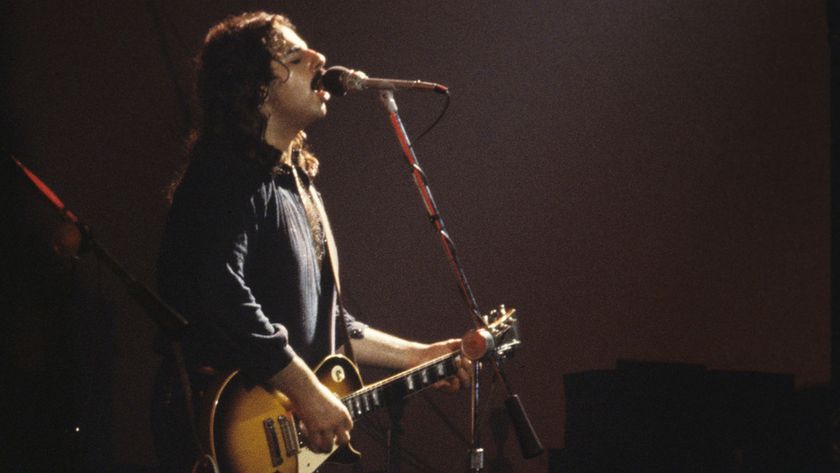ATLANTA, GA - AUGUST 17: Guitarist Freddie Salem of the southern rock band The Outlaws performs on opening night at The Agora Ballroom on August 17, 1978 in Atlanta, Georgia. (Photo by Tom Hill/Getty Images)