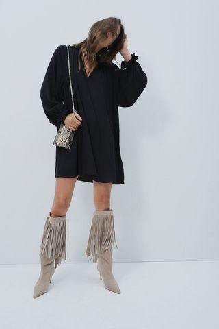 Knee-High Suede Boots