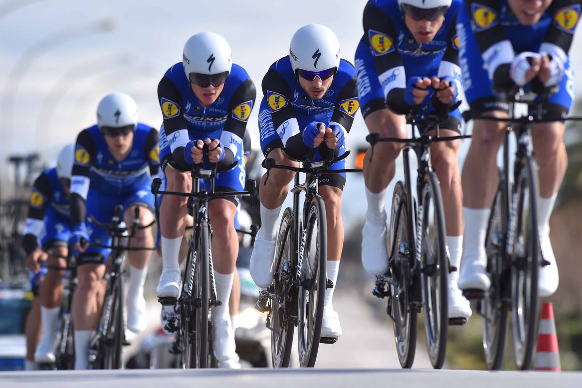 Etixx-Quickstep set a fast time in the TTT