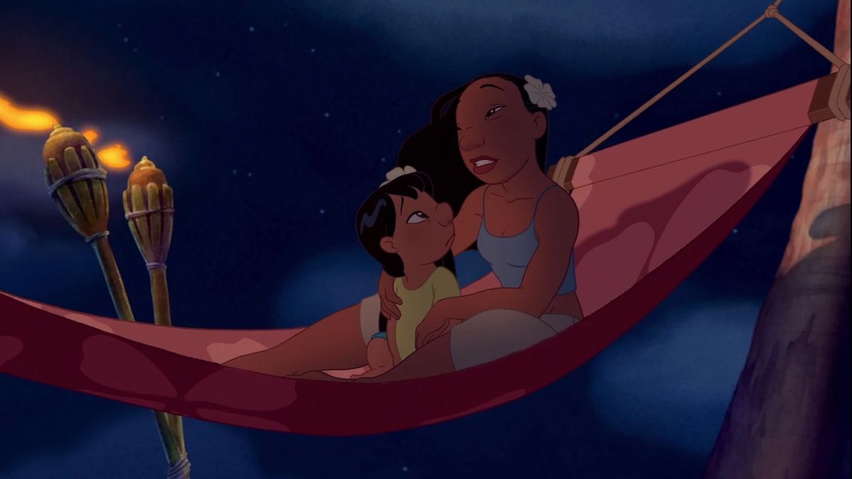 Nani and Lilo saying goodbye in Lilo &amp; Stitch