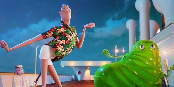 Hotel Transylvania 3: Summer Vacation Drac and Blobbie strutting on deck