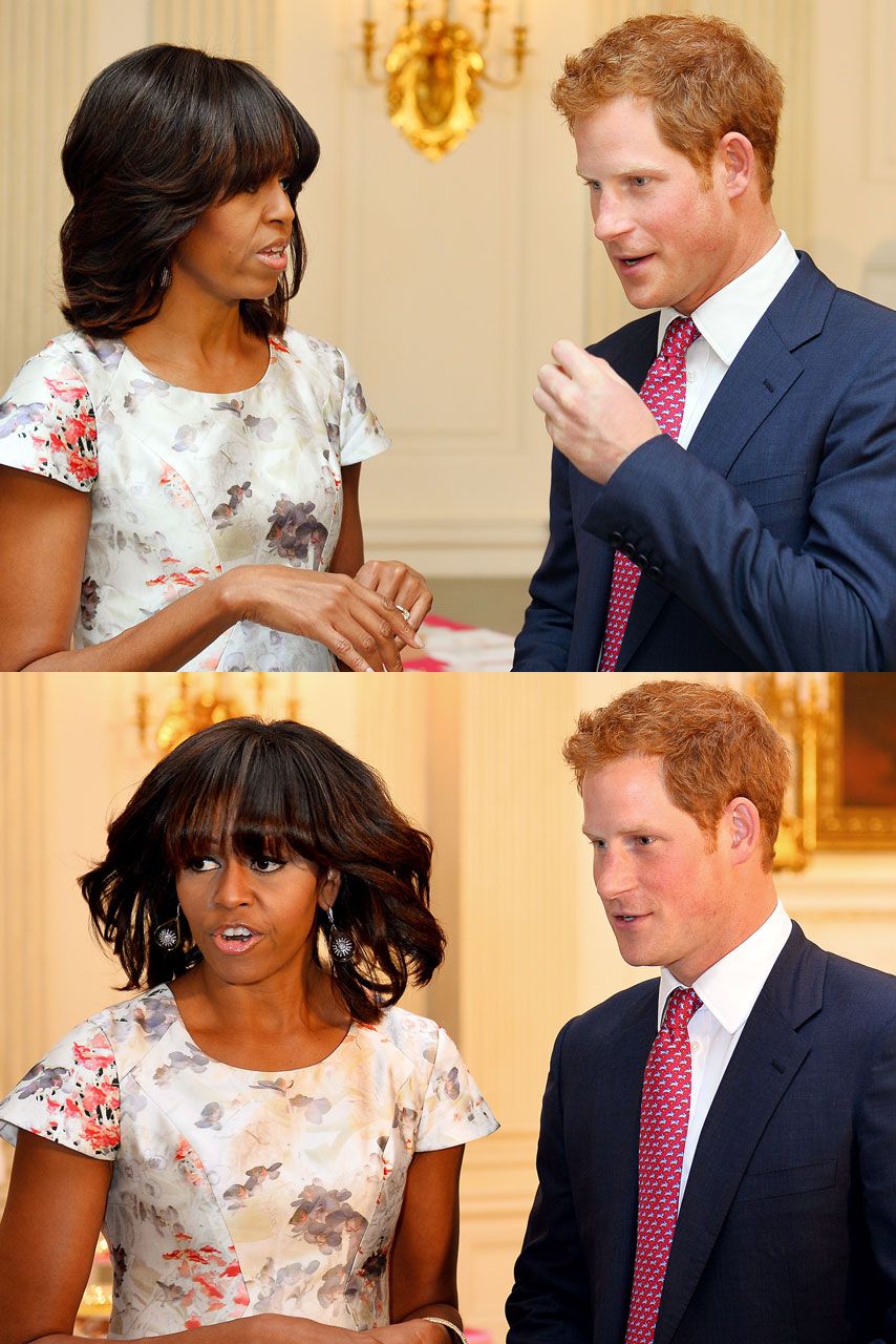 Prince Harry and Michelle Obama