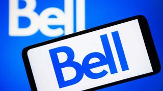 Bell Canada logo on cellphone screen