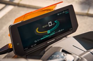 The new BMW Motorrad CE 04 Electric Scooter's display screen