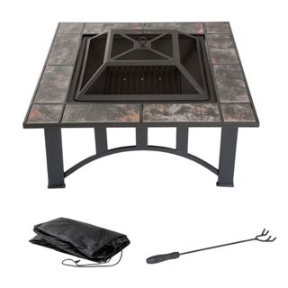 Puregarden Best fire pit with accessories cut out