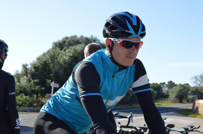 Sky riders were training in some of Rapha's new clothing