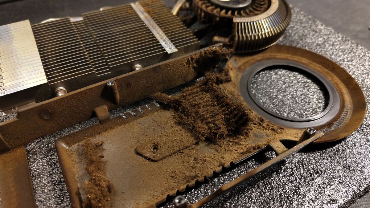 Computer tech refurbs GPU clogged with tar and nicotine from 17 years of use by a smoker — 'I am not blowing on that; I’m getting cancer from this' says repair technician