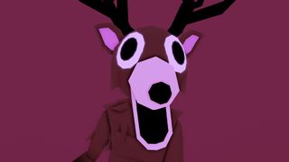 The 99 Nights in the Forest deer close-up that triggers when all players die and get the game over screen. 