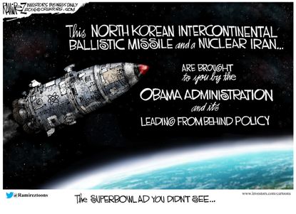 Editorial Cartoon U.S. North Korea Missile