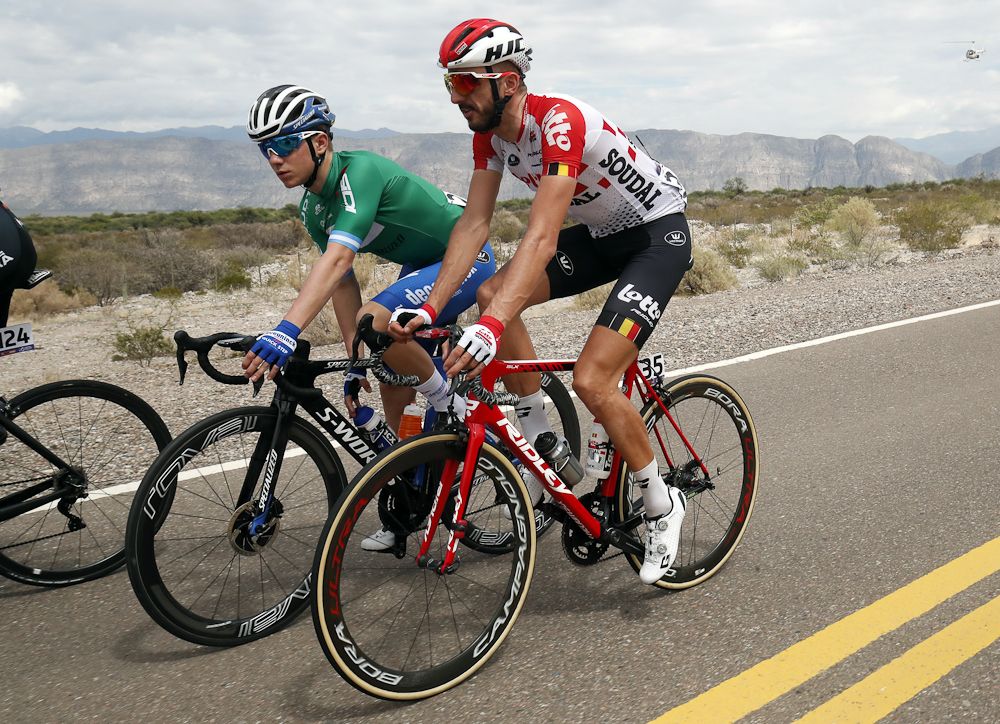 Jelle Vanendert (Lotto Soudal) and Remco Evenepoel (Deceuninck-QuickStep)