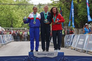 Kristen Faulkner wins elite women's time trial title at the Pan American Games 2023
