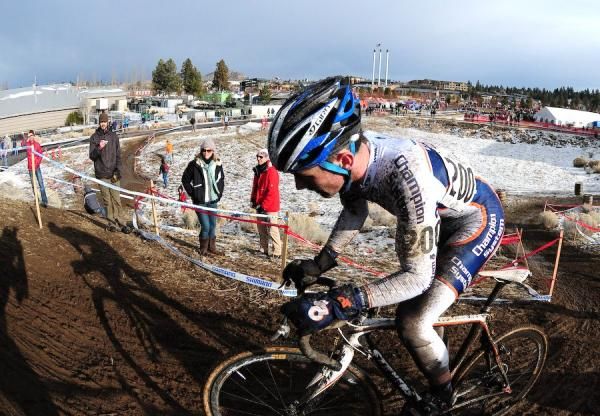Luke Keough (Champions Systems) having no trouble on the steepest hill.