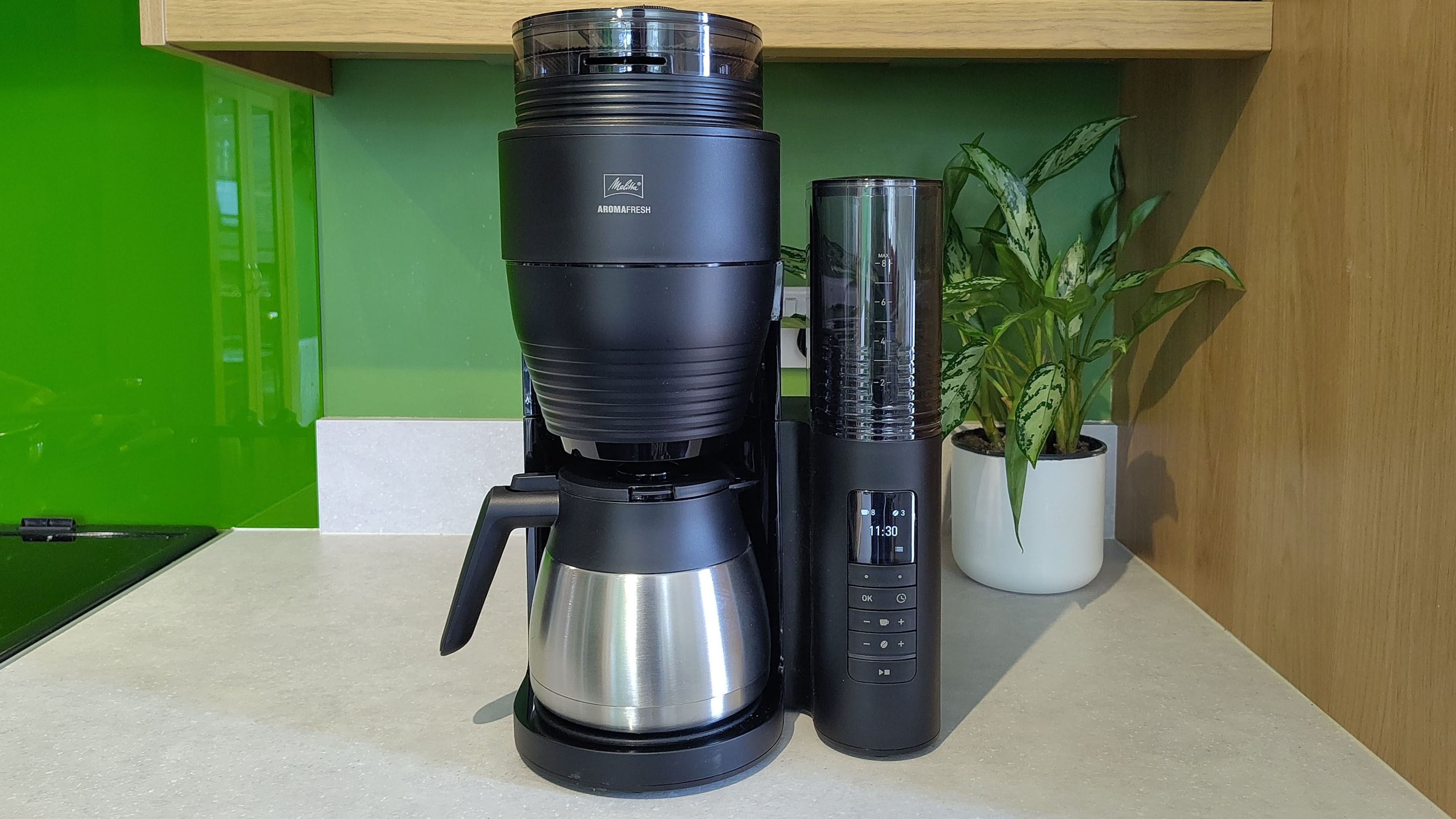Melitta AromaFresh Pro Therm coffee maker on kitchen counter