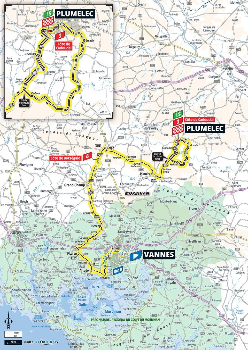 Tour de Frances Femmes 2025 stage 1 profile map