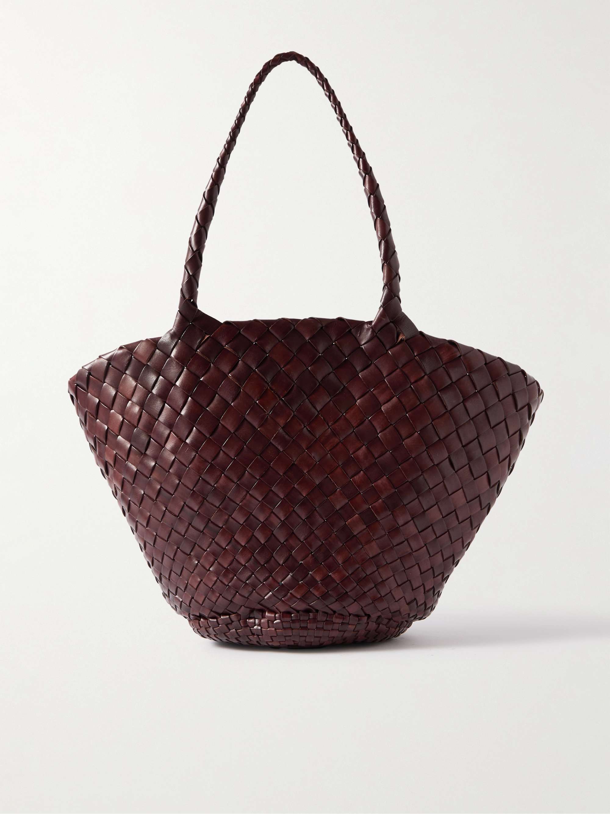 Aegola Woven Leather Tote