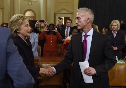 Hillary Clinton and Rep. Trey Gowdy shake hands after 11 hours of Benghazi hearings
