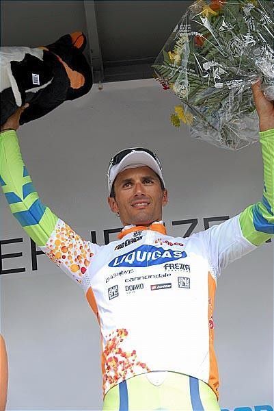 Bennati smiles and will be trying to defend his overall lead as long as possible.