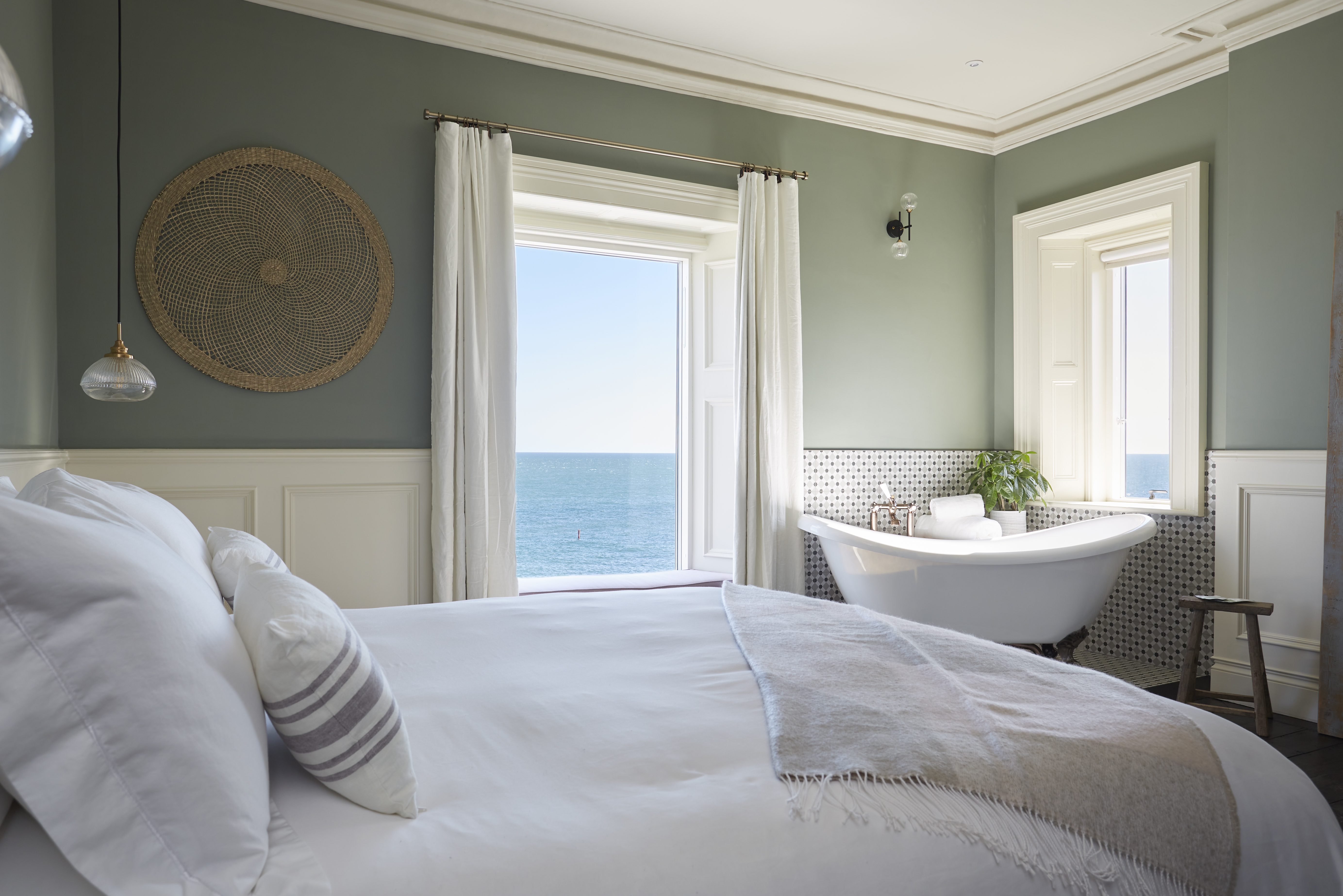 Photo of a bedroom at The Terrace Rooms &amp;amp; Wine, Ventnor