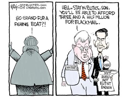 Political cartoon U.S. Dennis Hastert
