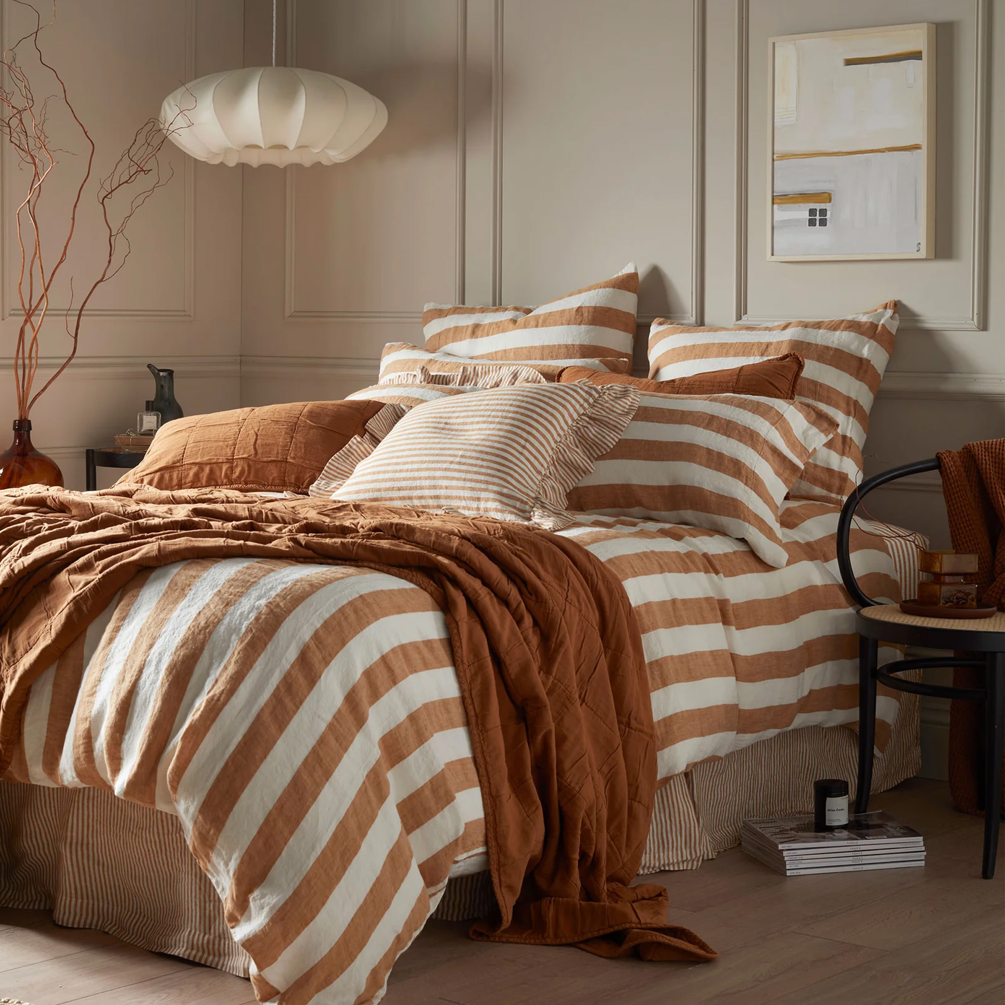 Secret Linen Store Amber Cora Stripe