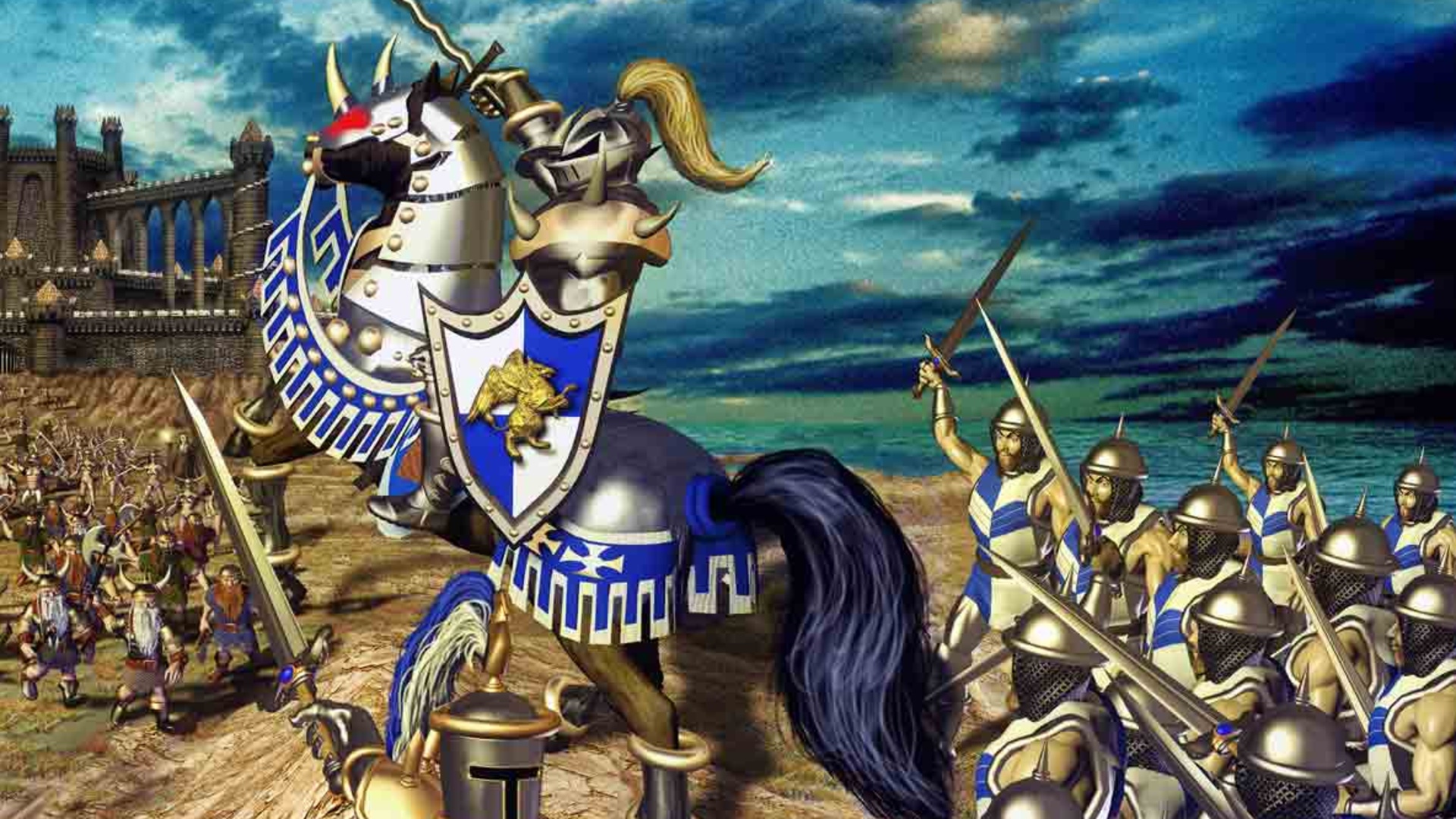 Heroes of might and magic 3 art showing a battle scene