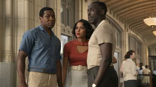 Jonathan Majors, Jurnee Smollett and Michael Kenneth Williams in Lovecraft Country Episode 4